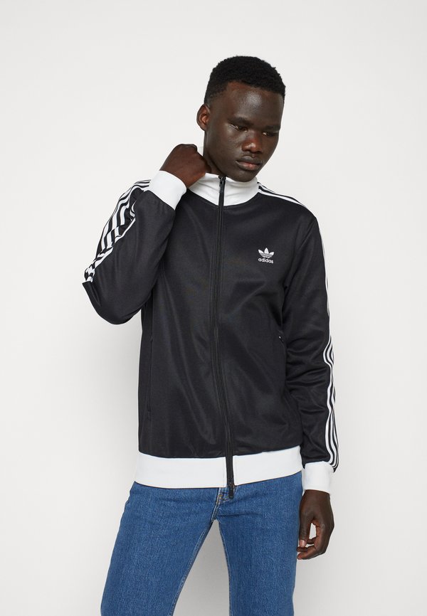 adidas Originals Zip-up sweatshirt - black/white