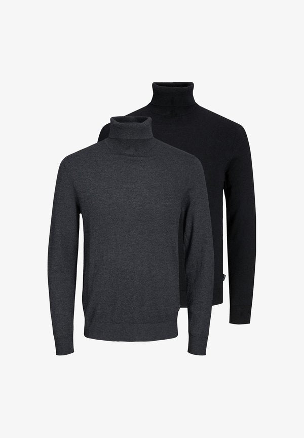 Jack & Jones JACK & JONES 2 PACK - Jumper - schwarz/dunkelgrau