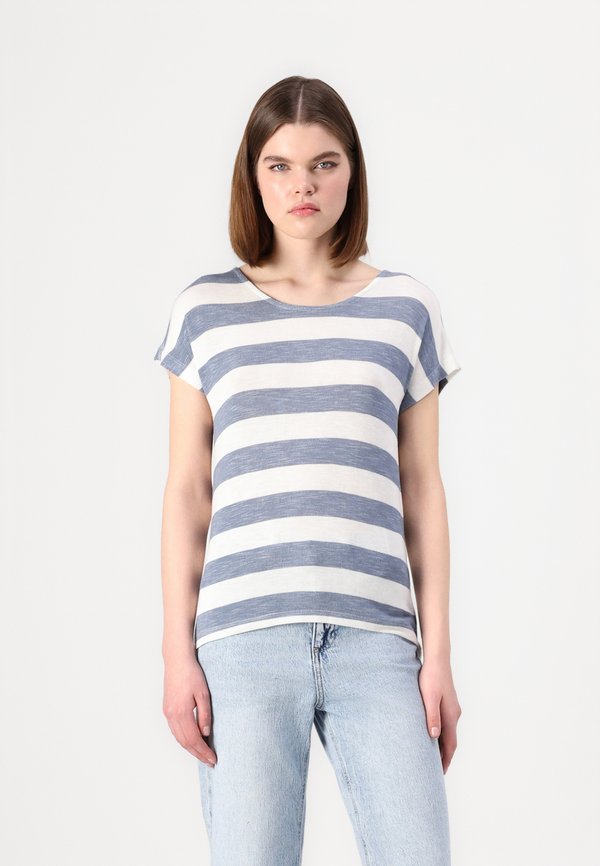 Vero Moda VMWIDE STRIPE  - Print T-shirt - china blue