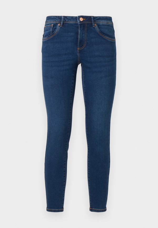 Vero Moda Petite VMTANYA PIPING - Jeans Skinny Fit - dark blue denim