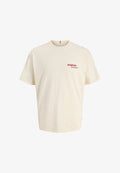 Jack & Jones T- - Print T-shirt - antique white