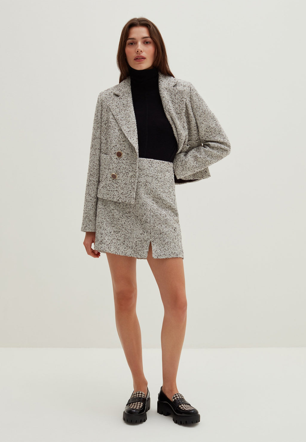 Stefanel BOUCLÉ TWEED MINISKIRT