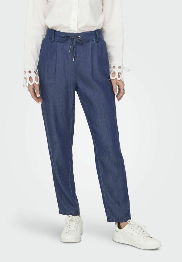 ONLY ONLPOPTRASH Straight Fit - Mom Jeans - dark blue denim