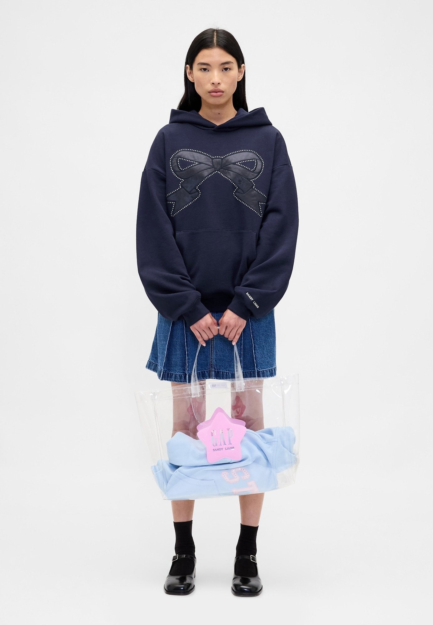 GAP GAP SANDY LIANG ADULT HEAVYWEIGHT BOW OVERSIZED HOODIE