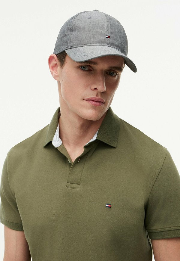 Tommy Hilfiger TOMMY HILFIGER HILFIGER FLAG EMBROIDERY CHAMBRAY BASEBALL CAP - Cap - space blue