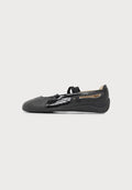 Puma SPEEDCAT - Ankle strap ballerina shoes - black/prairie tan