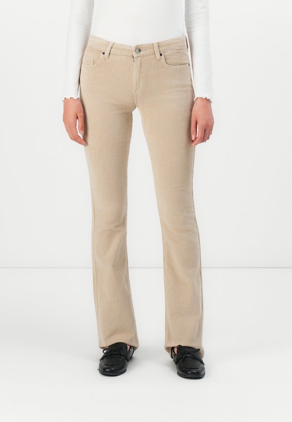 ONLY ONLMARY GLOBAL FLARED - Trousers - oatmeal