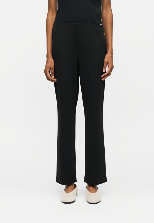 Calvin Klein PONTE STRAIGHT LEG PANT - Trousers - black