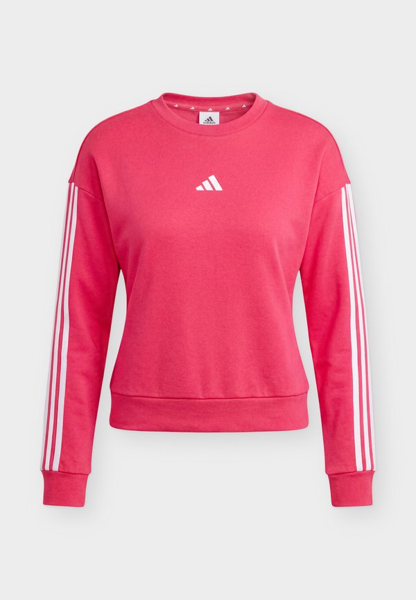 adidas Sportswear ESSENTIALS 3 STRIPES - Sweatshirt - power pink/white