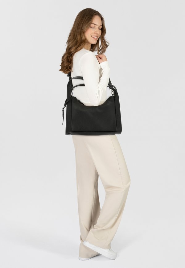 TOM TAILOR ASPEN HOBO BAG M - Handbag - black