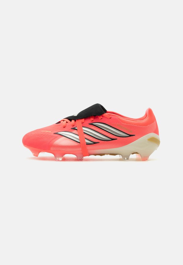 adidas Performance PREDATOR PRO FOLD-OVER TONGUE FIRM GROUND UNISEX - Firm-ground football boots - solar turbo/thermal chrome/core black