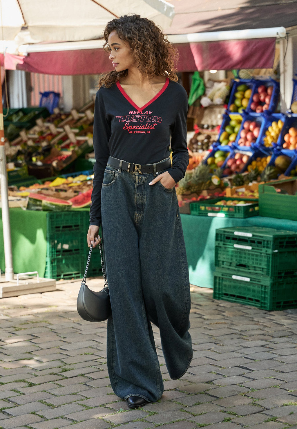 Replay MARGOTT DARK TINTED INDIGO WASHED DENIM