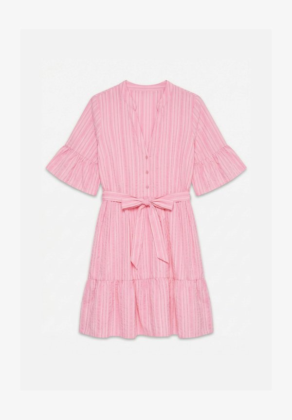 Vero Moda VMELENA Short - Shirt dress - pink cosmos