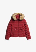 Superdry & Co FUJI HOODED PADDED - Winter jacket - stanton red
