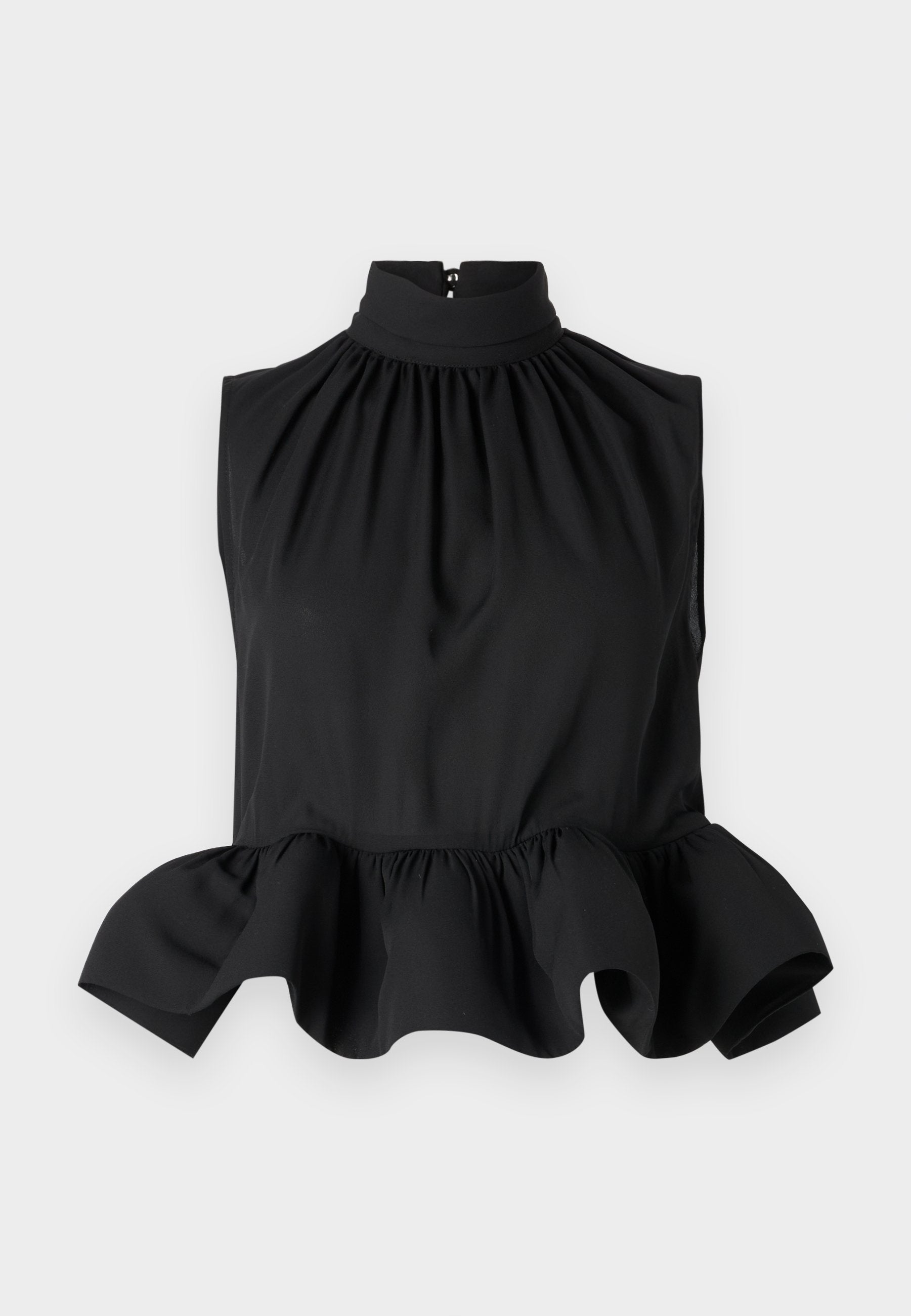 Malina LUNE HALTERNECK FRILLED BLOUSE