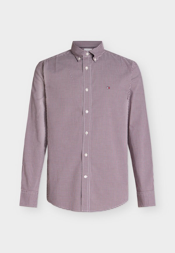 Tommy Hilfiger FLEX POPLIN GINGHAM RF SHIRT - Shirt - burgundy / check