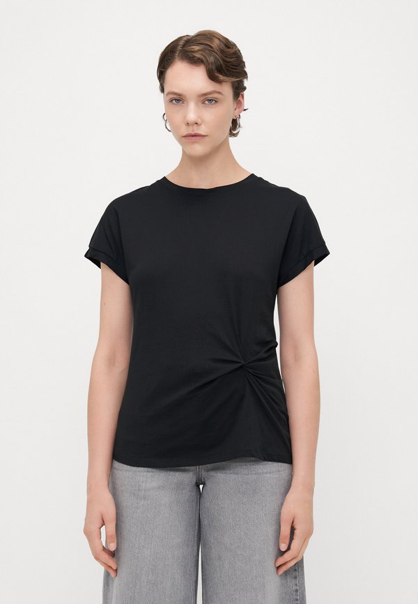 Vero Moda Tall VMGANAS O NECK  - Print T-shirt - black