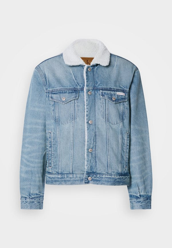 Calvin Klein Jeans 90S TRUCKER - Denim jacket - tinted thundra