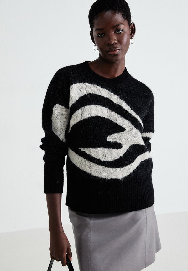 Selected SLFALVA SWIRL O NECK