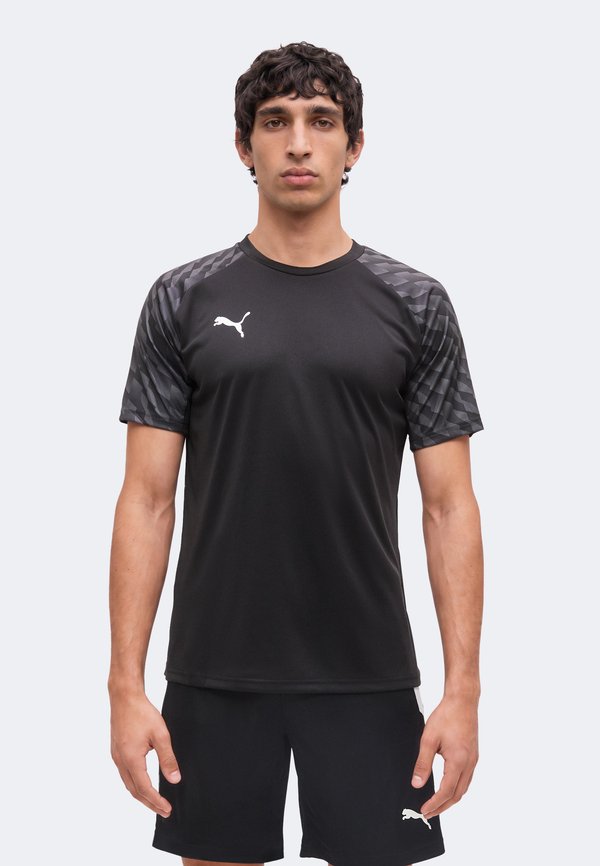Puma TEAMLIGA26 - Sports T-shirt - black/white/flat dark gray