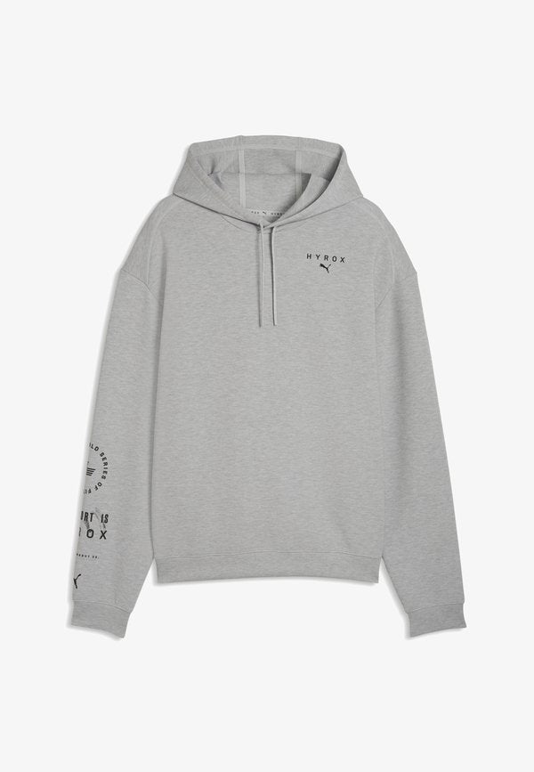 Puma M PUMA X HYROX CLOUDSPUN HOODIE - Hoodie - light gray heather