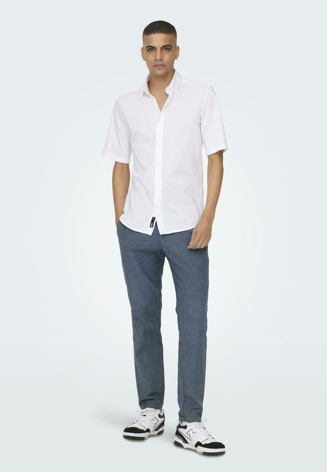 Chino ONSMARK Tapered Fit Linen Media 2