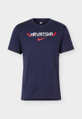 Nike Performance CROATIA MEN GRAPHIC TEE - National team wear - obsidian/white/university red