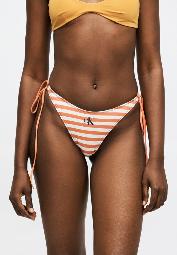Calvin Klein Swimwear SIDE TIE BOTTOM GRAPHIC MONOGRAM