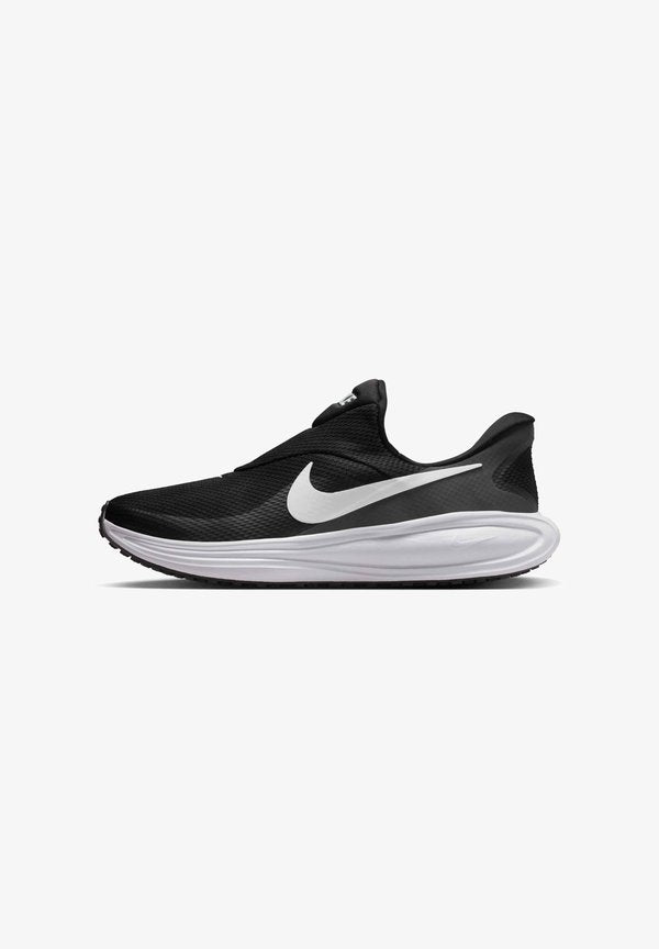 Nike Performance REVOLUTION 8 EASYON - Road running shoes - black/white/anthracite/wolf grey