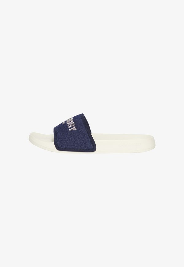 Superdry & Co RHINESTONE LUXE  - Pool slides - off white