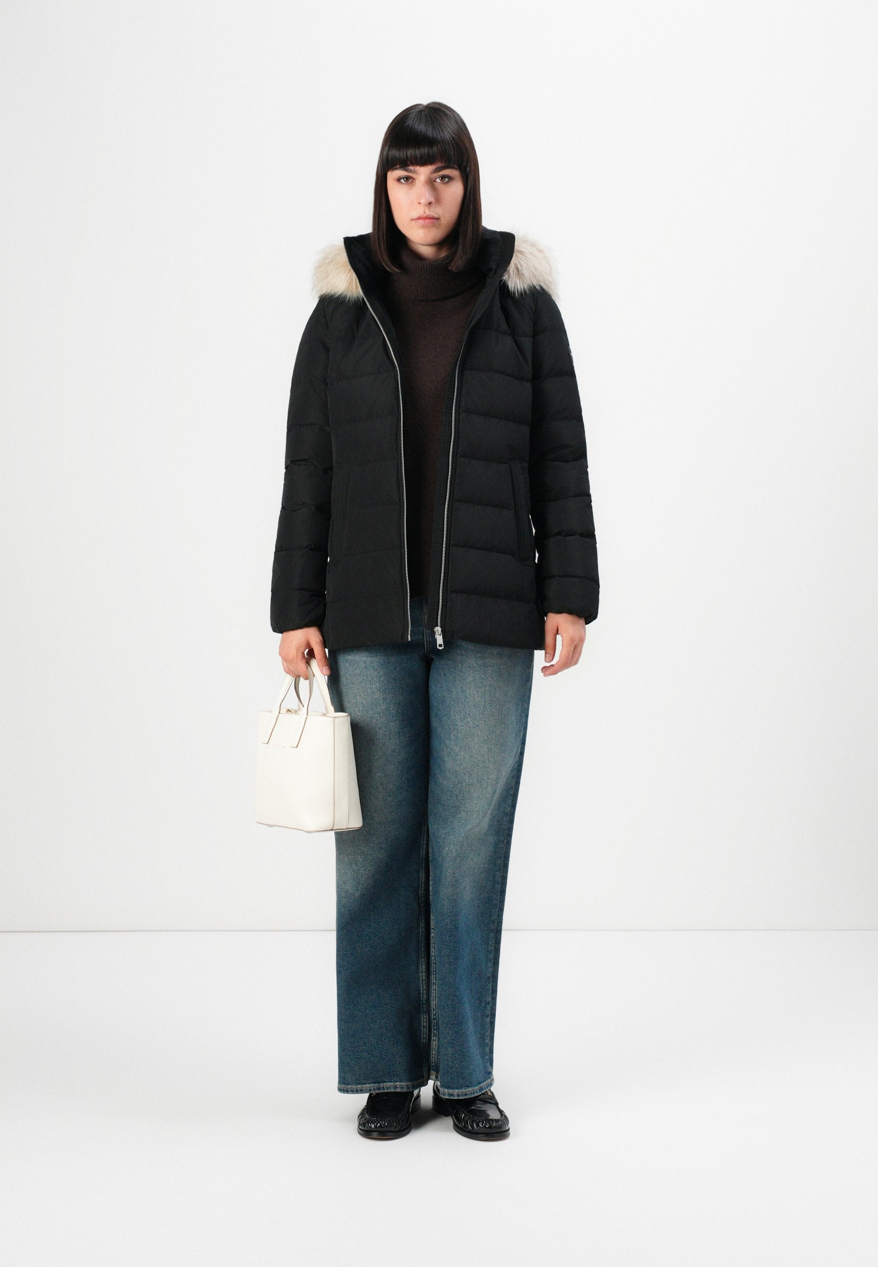 SLIM JACKET WITH FUR Media 2