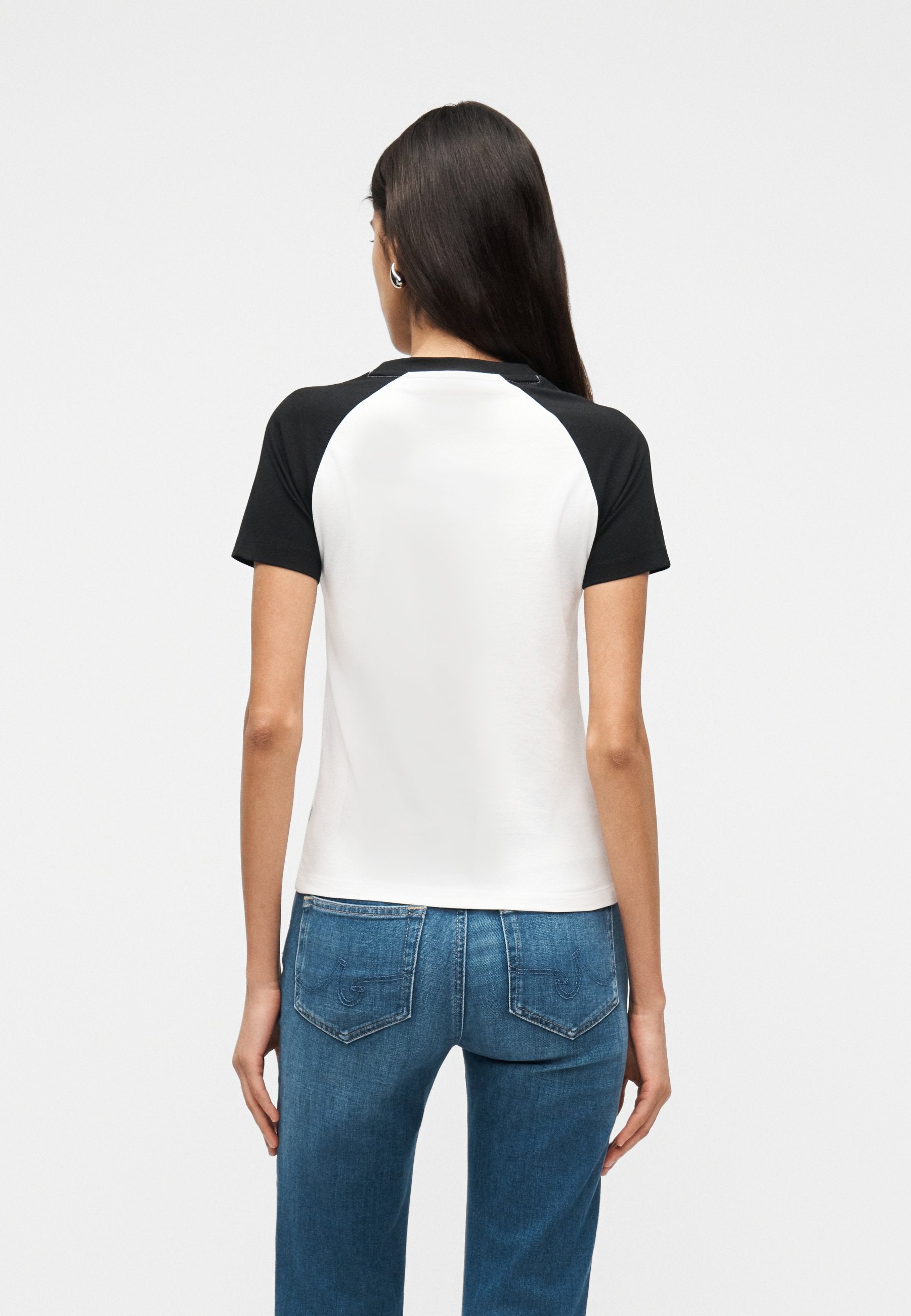 Guess Jeans GJ SS CN SLIM RAGLAN PIPING TE