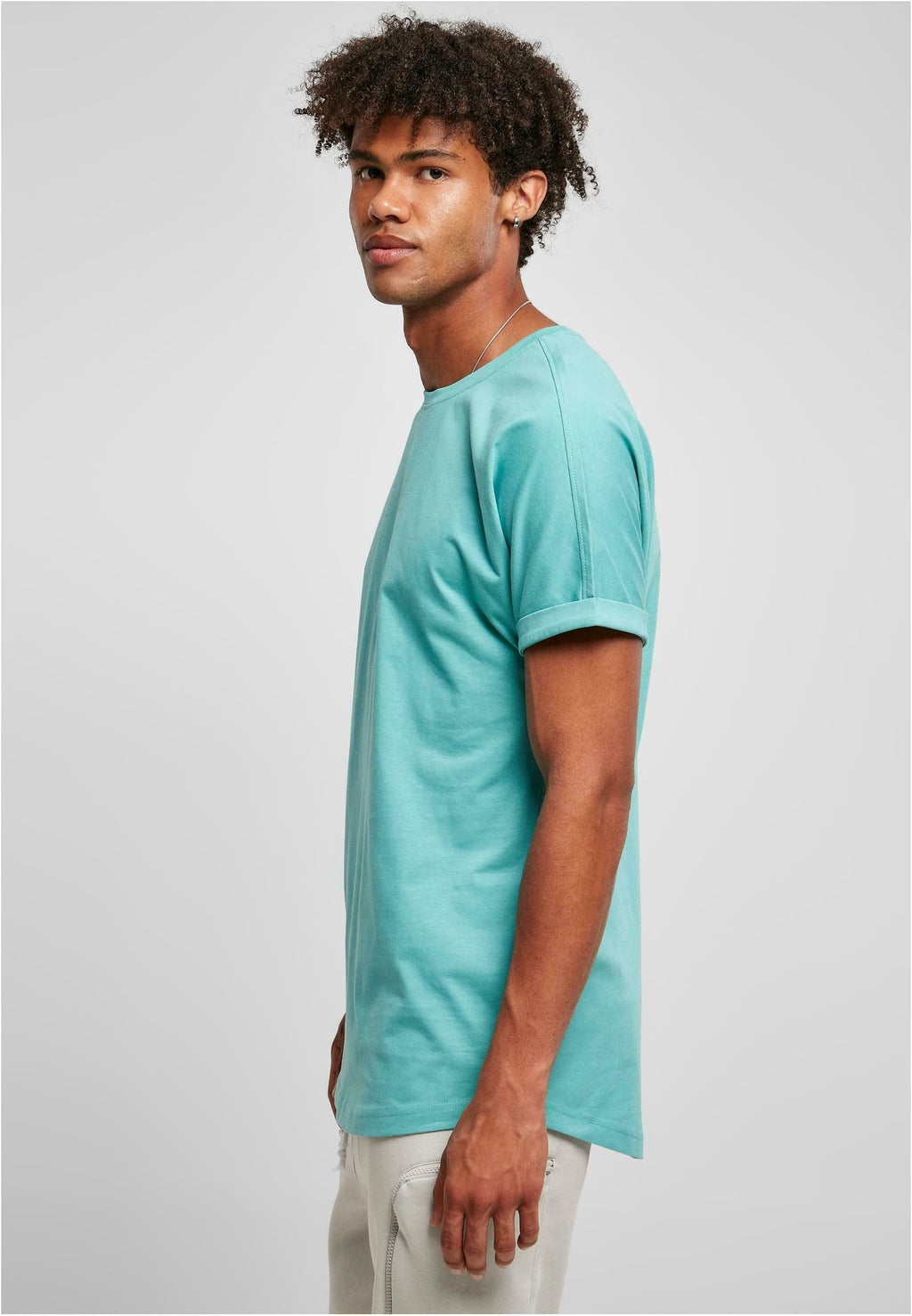 Urban Classics LONG SHAPED TURNUP TEE