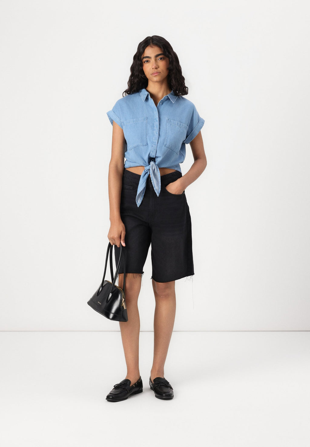 VILA VINEA TIE SHIRT