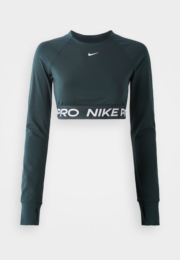 Nike Performance NIKE PRO DF 365 CROP LS - Long sleeved top - seaweed