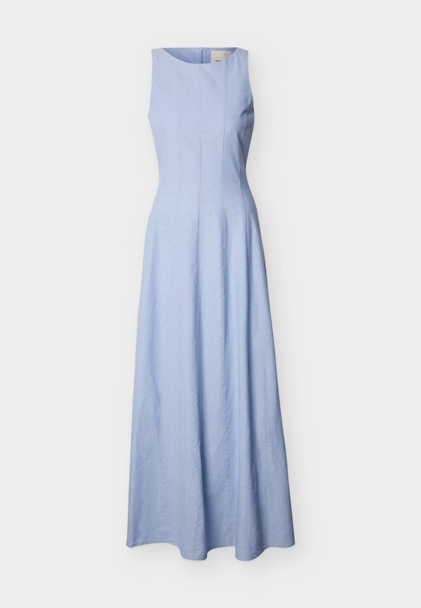 Vero Moda Tall VMNORMA CHAMBRAY DRESS - Maxi dress - light blue melange