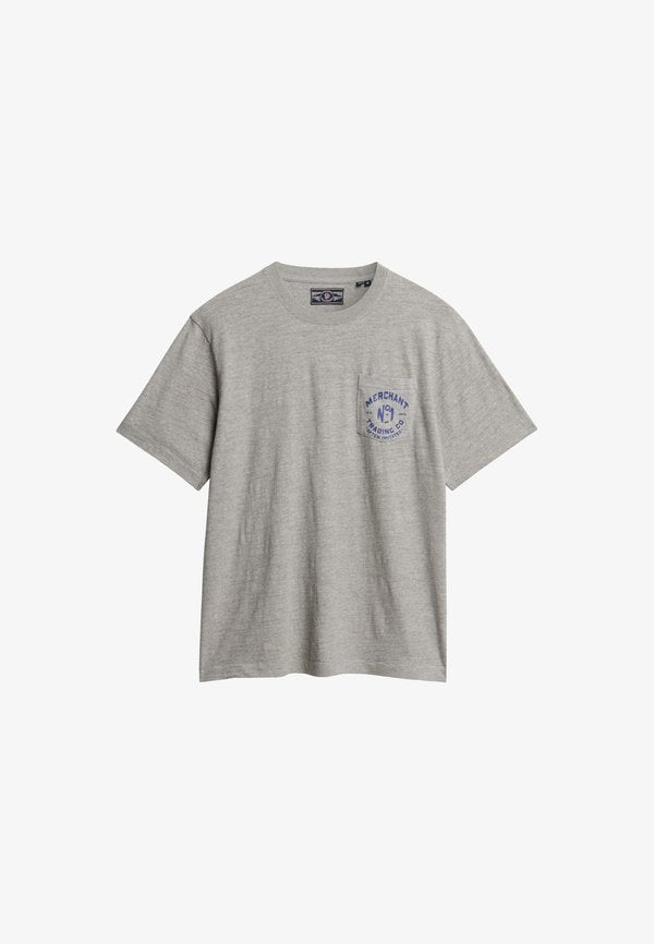 Superdry & Co THE MERCHANT STORE  - Print T-shirt - vintage sweat light grey marl