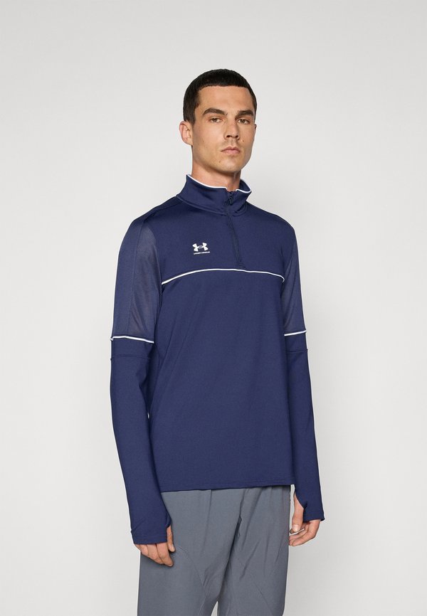 Under Armour CHALLENGER TRAINING - Long sleeved top - midnight navy/white