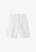 Mango ADULT - Denim shorts - white