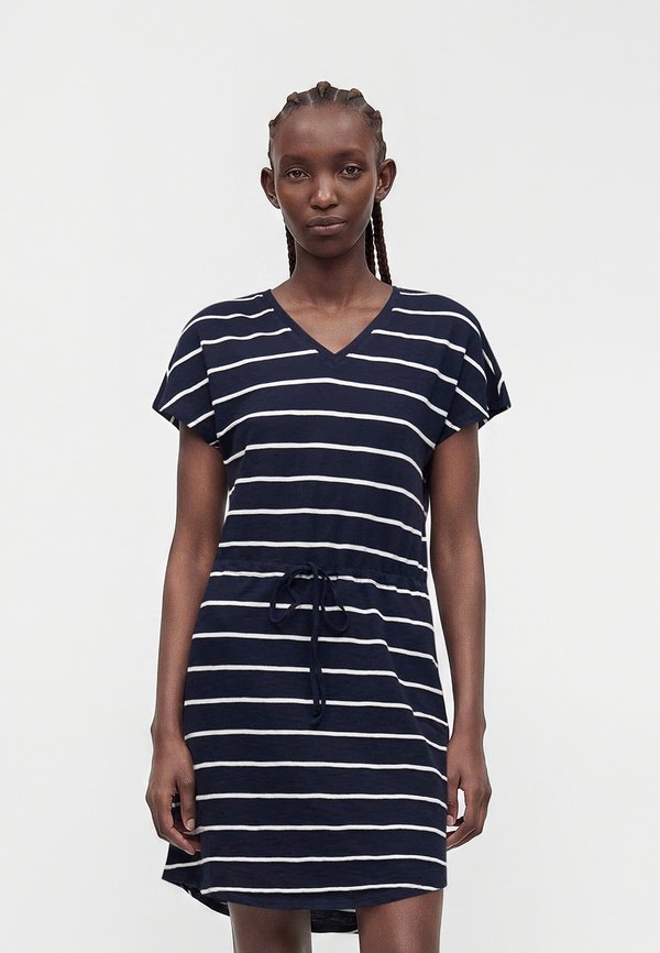 ONLY ONLSUMMER V NECK - T-Shirt Dress - night sky/cloud dancer