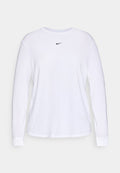 Nike Performance ONE RELAXED TOP - Long sleeved top - white/black