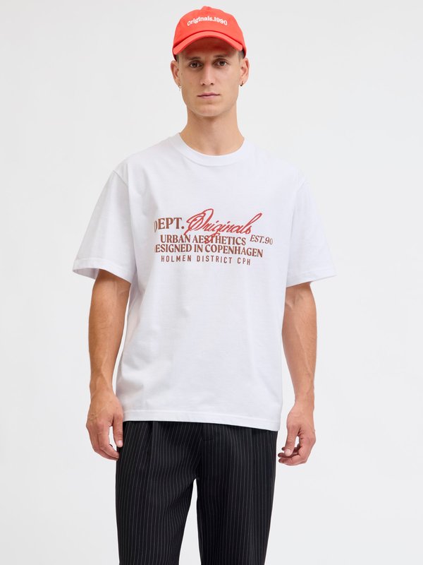 Jack & Jones T- - Print T-shirt - bright white