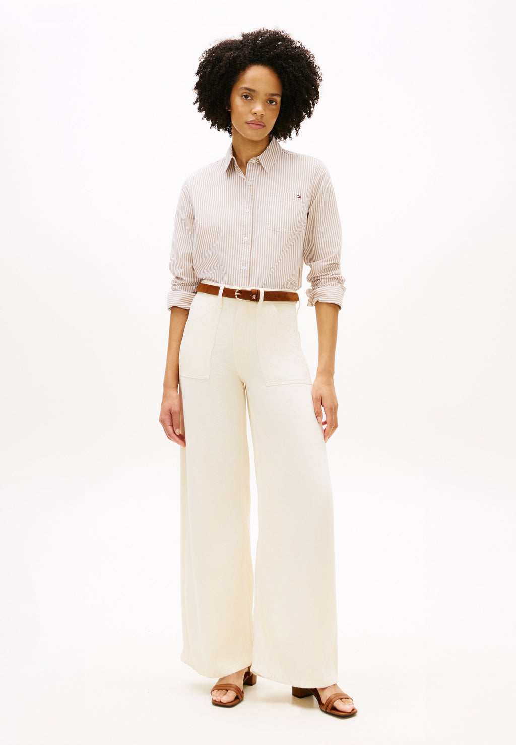 70S HIGH RISE WIDE LEG JEANS Media 2