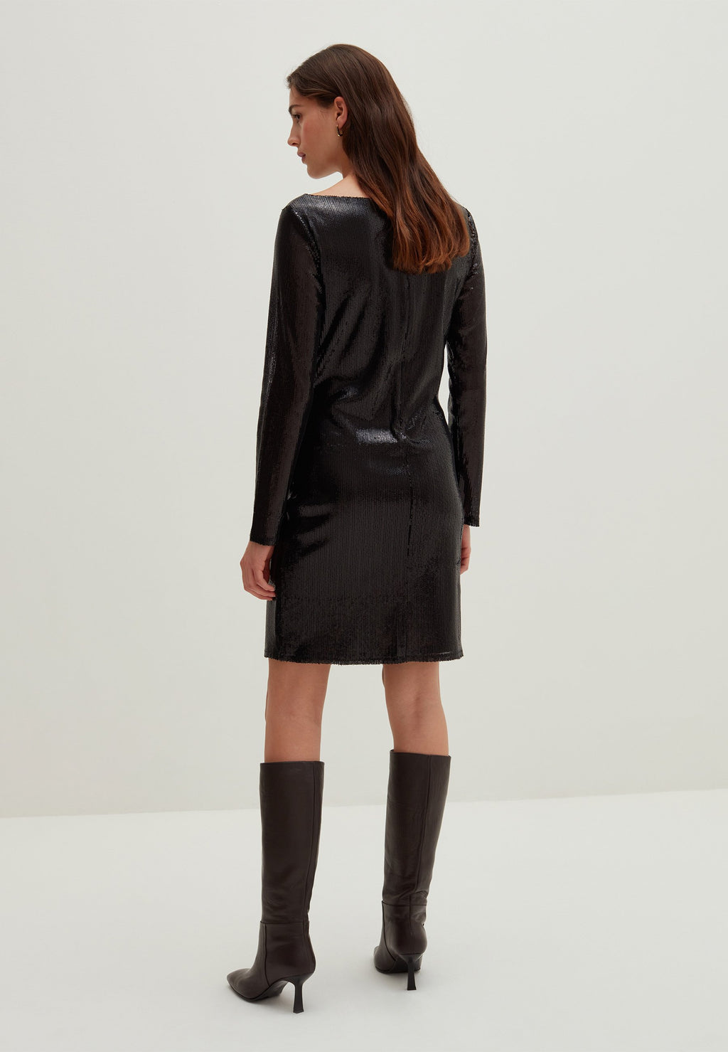Stefanel SHORT DRESS WITH SEQUINS.