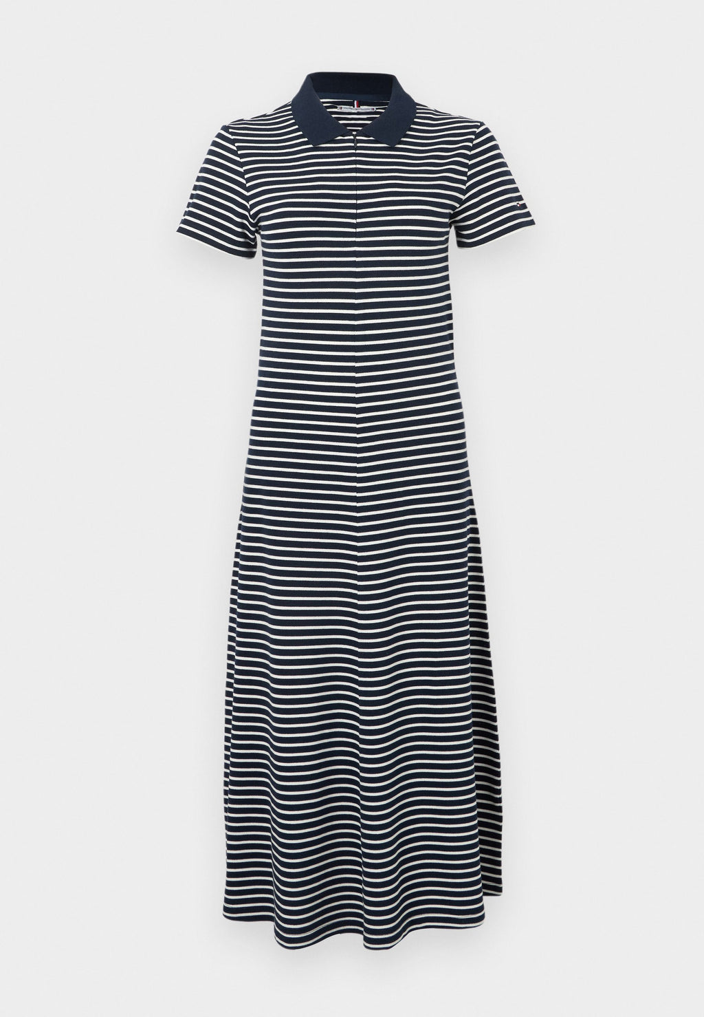 ZIP MAXI SHORT SLEEVE POLO DRESS Media 1