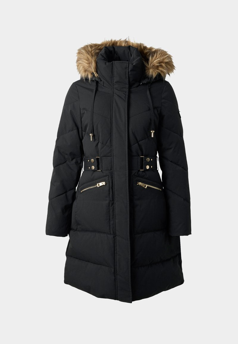 FATEMA  BELTED PUFFER Media 1