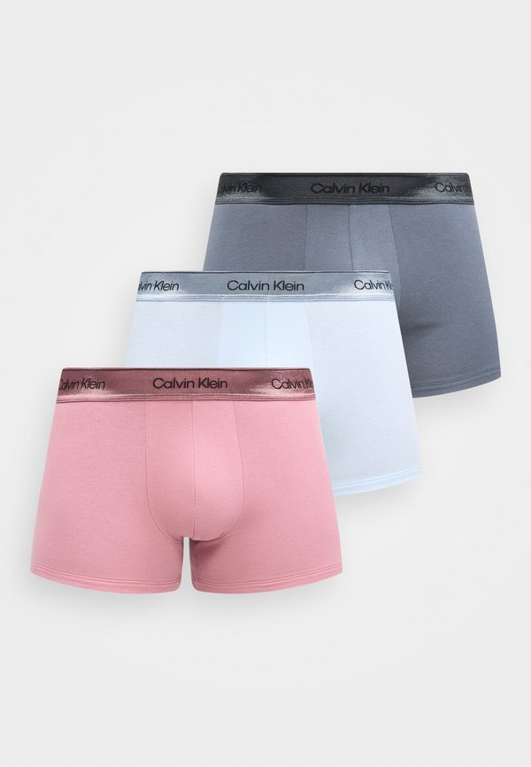 Calvin Klein Underwear ICON STRETCH 3 PACK - Trunks - turbulence/breezy blue/soft mauve