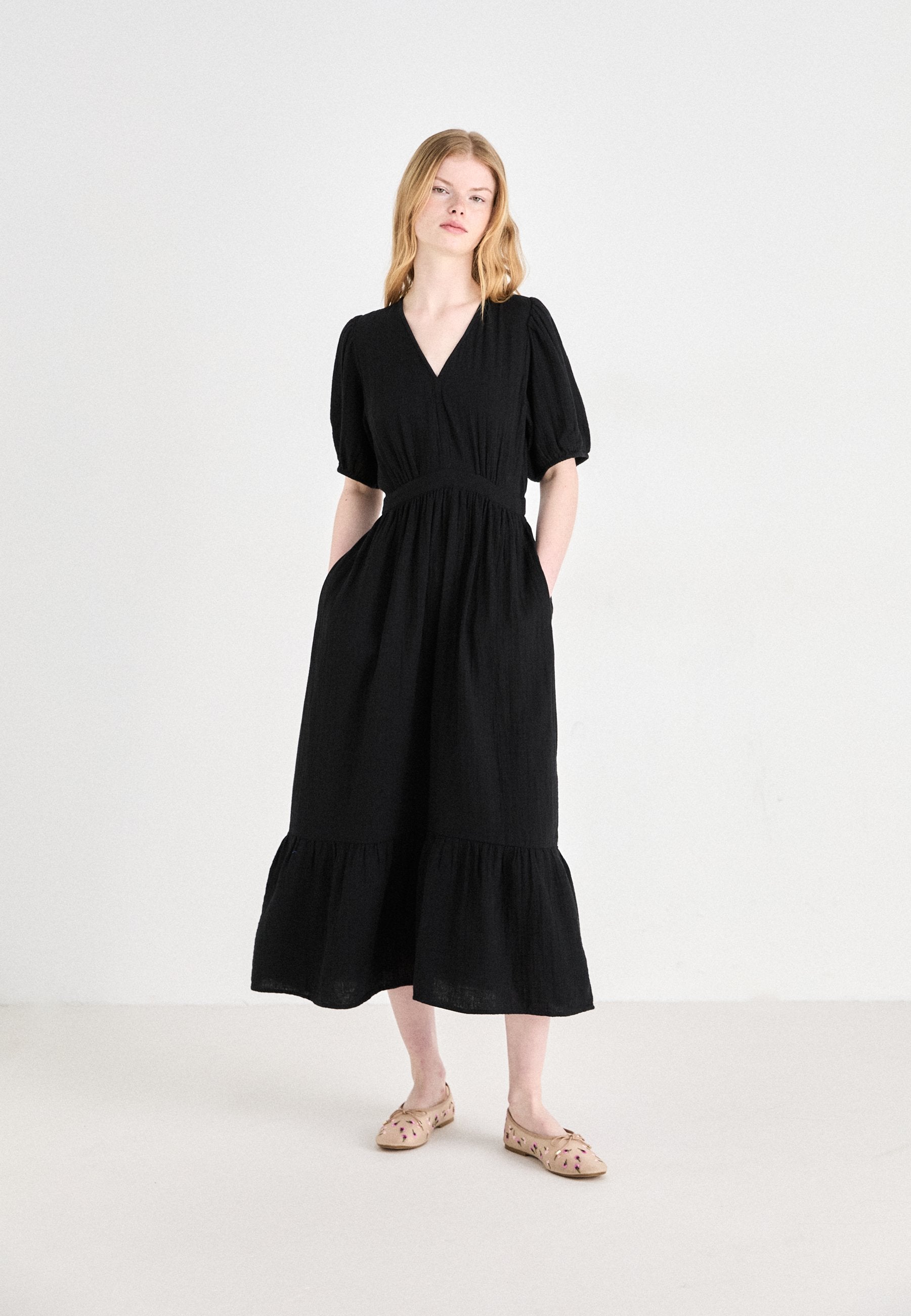 GAP TIERED GAUZE MAXI