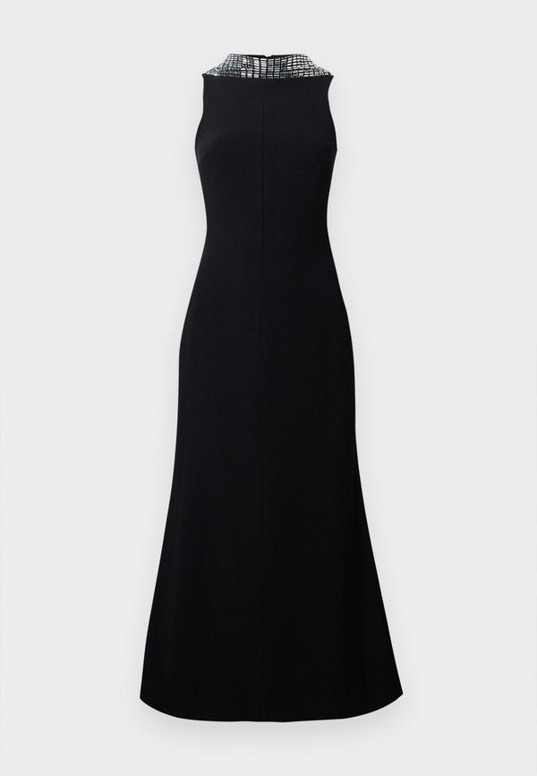 David Koma CRYSTAL RHINESTONE BACK DETAIL MIDI DRESS