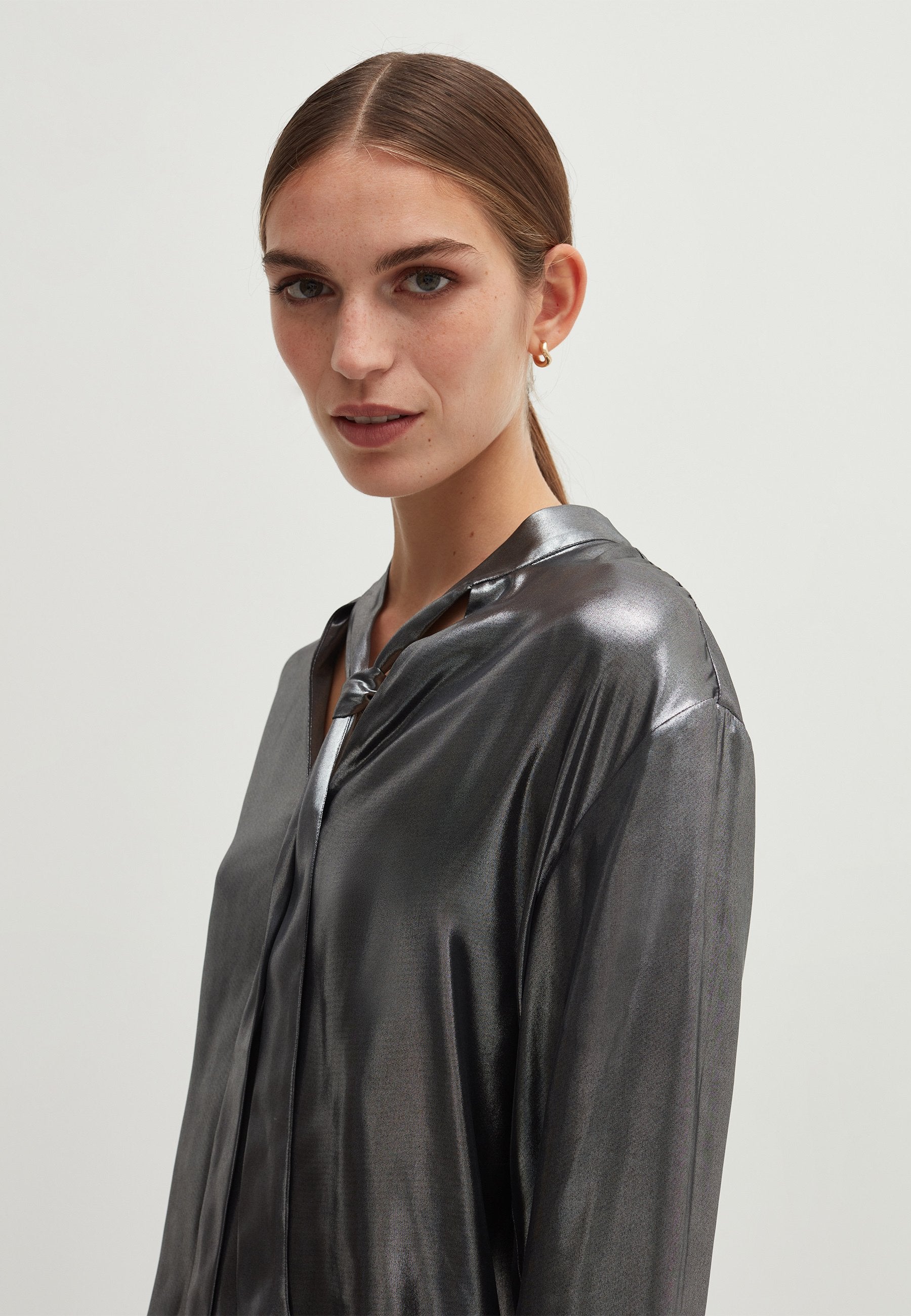 Stefanel LAMINATED  WITH SCARF